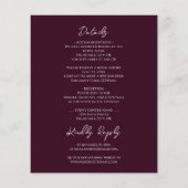 Papier Mariage de tournesol en bois rustique tout en un (Dos)