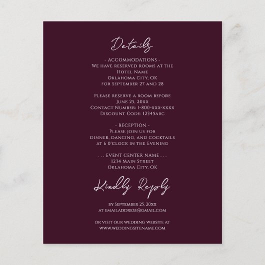 Papier Mariage de tournesol en bois rustique tout en un (Dos)