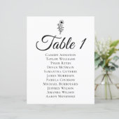 Papier Mariage de tournesol Tableau de sièges Fleurs sauv (Debout devant)