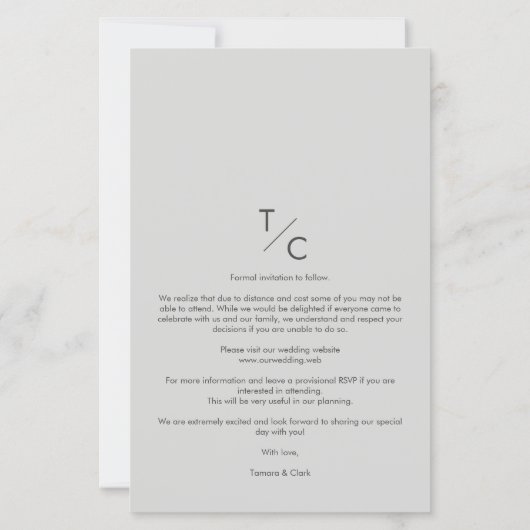 Papier Mariage de transparence moderne à bas prix (Dos)