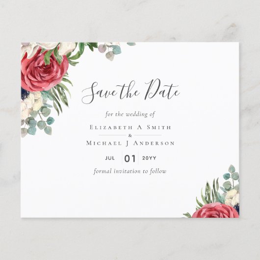 Papier Mariage de verdure de l'Eucalyptus de la Marine Ro (Devant)