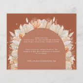 Papier Mariage d'herbe en terre cuite bohème moderne (Dos)