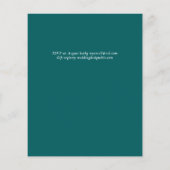 Papier Mariage d'hiver Pins de montagne neige (Dos)