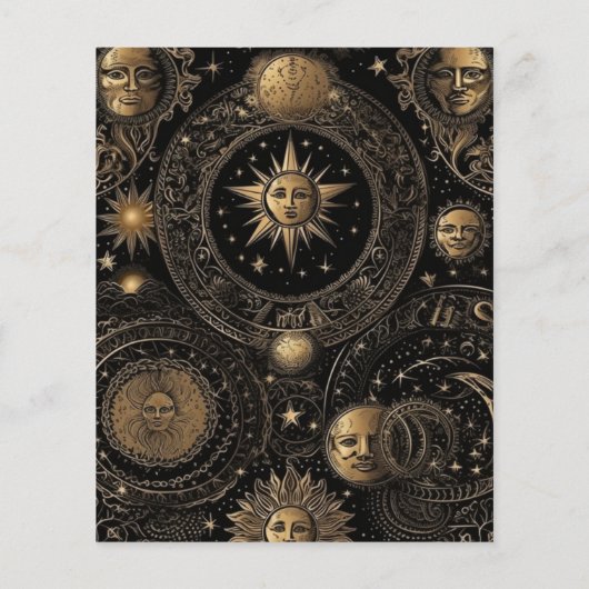 Papier Mariage d'or noir céleste budgétaire (Dos)