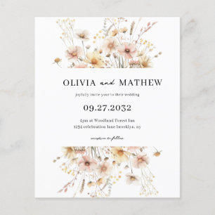 Papier MARIAGE du Fleur sauvage du budget Whimssical Rust