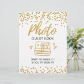 Papier Mariage du livre d'invités photo (Debout devant)