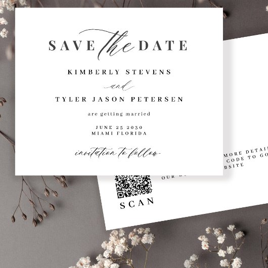 Papier Mariage du script Budget QR CODE enregistrer la da