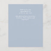 Papier Mariage Dusty Blue White Magnolias (Dos)