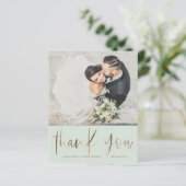 Papier Mariage Écolo et Économique : Remerciements (Debout devant)