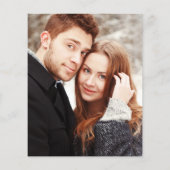 Papier Mariage Élégant Budget Wonderland Hivernal Photo (Dos)