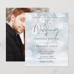 Papier Mariage Élégant Budget Wonderland Hivernal Photo