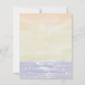 Papier Mariage Élégant de Destination de Plage Enregistre (Dos)