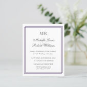 Papier MARIAGE Élégant Double Bordure Monogramme de Maria (Debout devant)