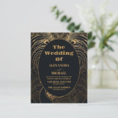 Papier Mariage élégant et économique avec des paons Art d (Debout devant)