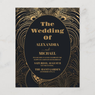 Papier Mariage élégant et économique avec des paons Art d