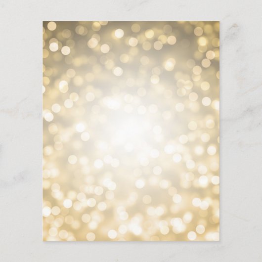 Papier Mariage élégant Lumineuses Moderne Lumières Dorées (Dos)