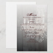 Papier Mariage en bois de grange rustique (Devant / Derrière)