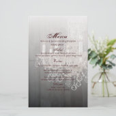 Papier Mariage en bois de grange rustique (Debout devant)