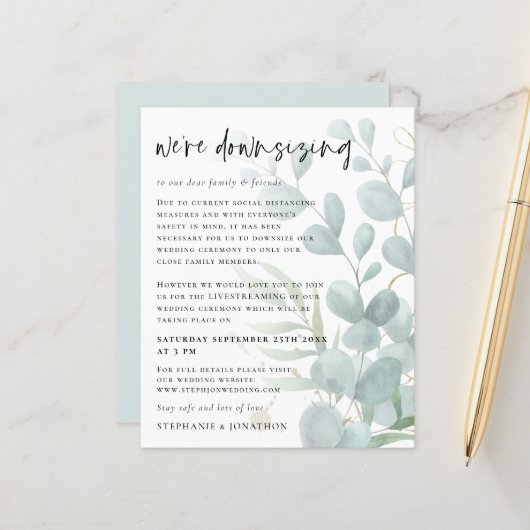 Papier Mariage en direct sur Internet avec un budget Euca (Devant/Arrière en situation)