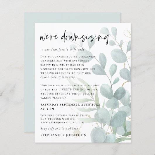 Papier Mariage en direct sur Internet avec un budget Euca (Devant / Derrière)