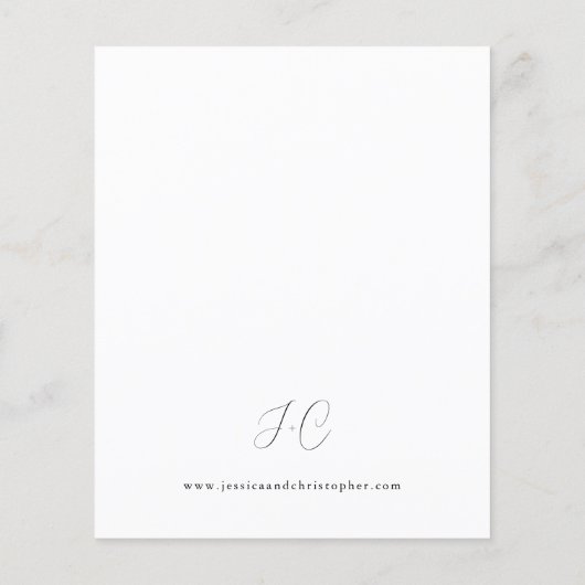 Papier Mariage en herbe de plage Boho Pampas budget (Dos)