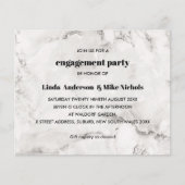 Papier MARIAGE en marbre élégant BUDGET élégant (Devant)