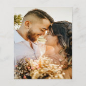 Papier Mariage en terre cuite Merci photo minimaliste (Dos)