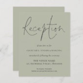 Papier Mariage Encl de l'écran de réception du script bud (Devant / Derrière)