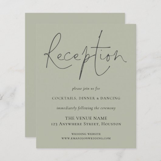 Papier Mariage Encl de l'écran de réception du script bud (Devant / Derrière)