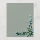 Papier Mariage Espagnol Notre Mariage RSVP Eucalyptus (Dos)