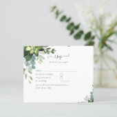 Papier Mariage espagnol NUESTRA BODA Eucalyptus Verdure (Debout devant)