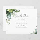 Papier Mariage espagnol NUESTRA BODA Eucalyptus Verdure (Devant / Derrière)