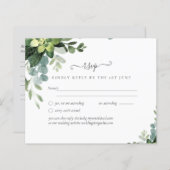 Papier Mariage espagnol NUESTRA BODA Eucalyptus Verdure (Devant / Derrière)