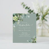 Papier Mariage espagnol NUESTRA BODA Eucalyptus Verdure (Debout devant)
