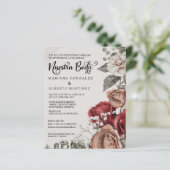 Papier Mariage espagnol Rose Nuestra Boda RSVP Budget (Debout devant)