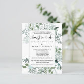 Papier Mariage espagnol Verdure Nuestra Boda RSVP Budget (Debout devant)