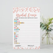 Papier Mariage films émoji avec réponses douche nuptiale (Debout devant)