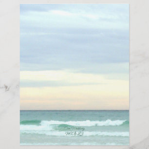 Papier Mariage flanc double face de Florida Beach