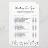 Papier Mariage fleur sauvage ou Couples Jeu de chaussures (Devant / Derrière)