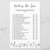 Papier Mariage fleur sauvage ou Couples Jeu de chaussures (Devant)