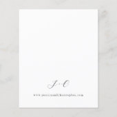 Papier Mariage Fleuris Rose et Champagne pas cher 2 (Dos)