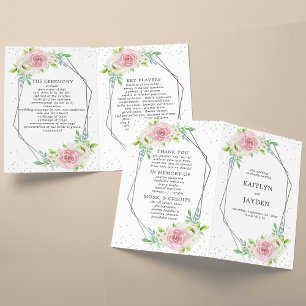 Papier Mariage floral à huile géométrique chic
