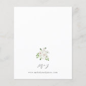 Papier Mariage floral blanc budget 2 (Dos)