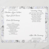 Papier Mariage floral bleu rustique (Dos)