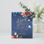 Papier Mariage Floral Bourguignon Rustique (Debout devant)