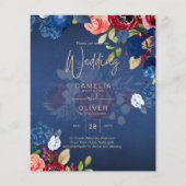 Papier Mariage Floral Bourguignon Rustique (Devant)