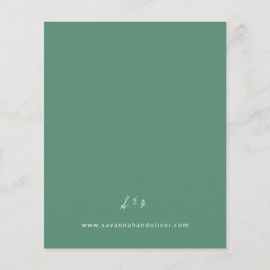 Papier Mariage floral Budget Sunflower & Eucalyptus MOD (Dos)