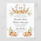 Papier MARIAGE Floral Crest (Devant)