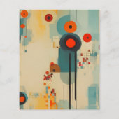 Papier Mariage floral élégant du milieu du siècle budget (Dos)