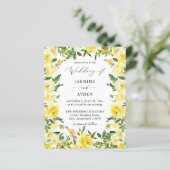Papier Mariage Floral Jaune Budget V2 (Debout devant)